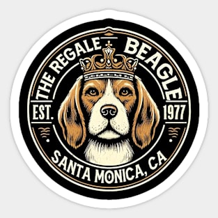The regal Beagle Sticker